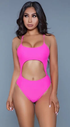 Be Wicked Alina One Piece Swimsuit 13 Be Wicked Alina One Piece Swimsuit -Lingerie And Swimwear Store BW 1978 pink front2 2020JUN23576