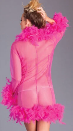 Be Wicked Birds Of A Feather Robe -Lingerie And Swimwear Store BW BW834S HP back web 2020AUG24933