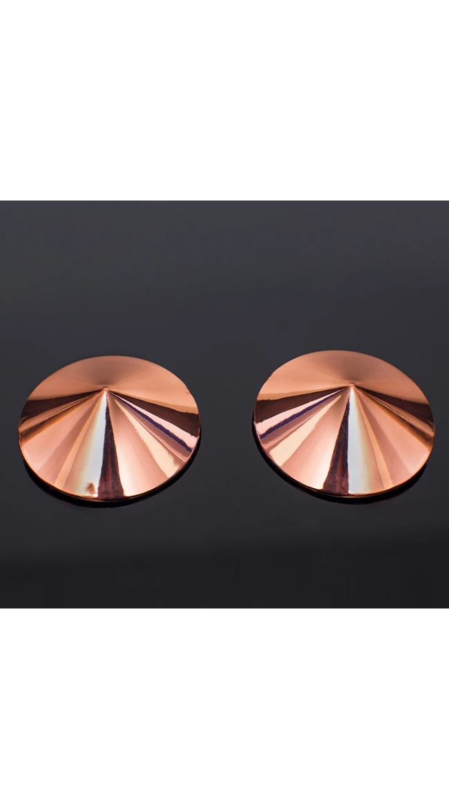 Coquette Round Rose Gold Pasties 4 Coquette Round Rose Gold Pasties - Image 2