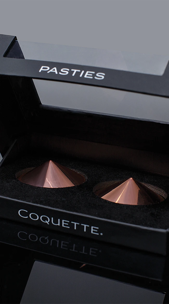 Coquette Round Rose Gold Pasties 5 Coquette Round Rose Gold Pasties - Image 3