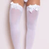 Thigh High Stockings With Satin Bow