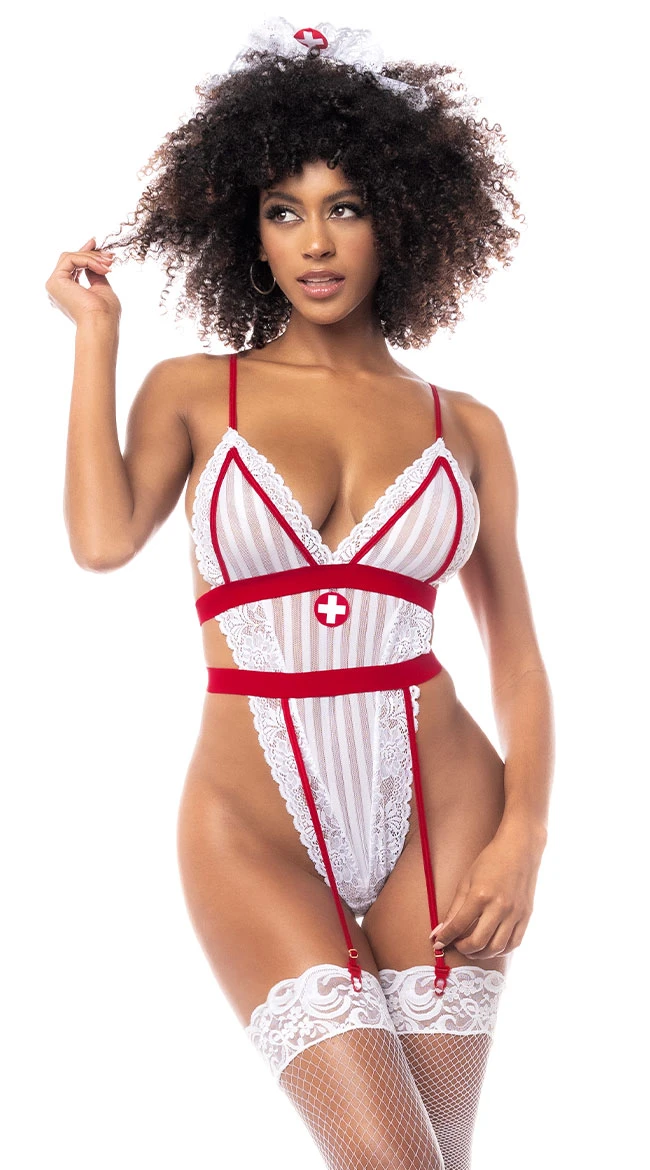 Candy Striper Lingerie Costume 3 Candy Striper Lingerie Costume