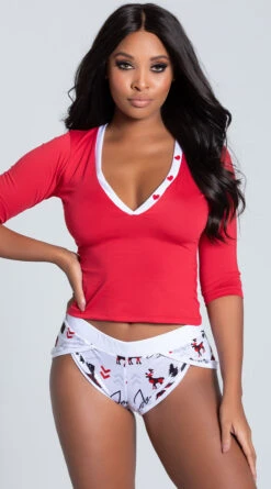 Bears, Oh My! Pajama Short Set 11 Bears, Oh My! Pajama Short Set -Lingerie And Swimwear Store ES 7277 RED LOUNGE PS11062019 2 Edit