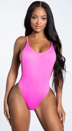 Yandy Vintage Lifeguard One Piece Swimsuit -Lingerie And Swimwear Store EY 3776 PNK 1 YANDY PS06232021