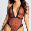 Yandy A Little Sassy Teddy -Lingerie And Swimwear Store EY 4135 RED LEOPARD PS10282019 2