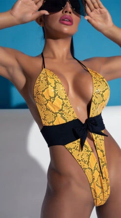 Yandy Golden Hour Cobra One Piece Swimsuit -Lingerie And Swimwear Store EY 4217 PS12182020 EDS 088