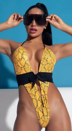Yandy Golden Hour Cobra One Piece Swimsuit -Lingerie And Swimwear Store EY 4217 PS12182020 EDS 104