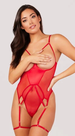 Yandy Heart For You Open Cup Bodysuit