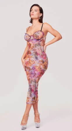 Yandy X Lana Rhoades Cherub Beauty Lingerie Gown -Lingerie And Swimwear Store EY LNA 0016 LANA DRESS ANGEL PRINT 5579