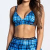 Fantasy No Effs Given Plaid Skirt -Lingerie And Swimwear Store FA AF927 BLU 1 YANDY PS12072021