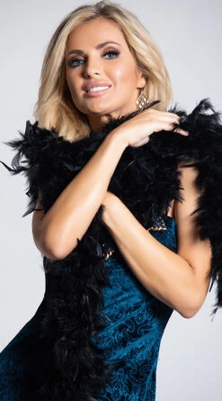 Forum Novelties Black Feather Boa -Lingerie And Swimwear Store FN 51595 BLACK BOA PS08162019 9