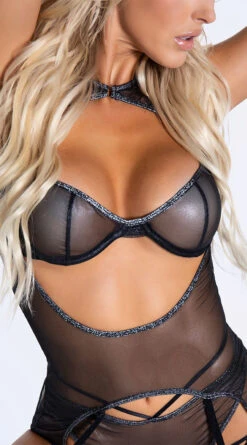 Forplay Keep It Sheer Bra Set -Lingerie And Swimwear Store FP 770219 BLK 12 YANDY PS09292021