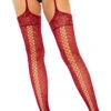 LEG AVENUE Sia Net Garter Belt Stockings 2 LEG AVENUE Sia Net Garter Belt Stockings -Lingerie And Swimwear Store LA 1781 01 036 2021MAR27969