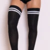 LEG AVENUE Ribbed Athletic Thigh High Stockings -Lingerie And Swimwear Store LA 6919 7 PS08072018
