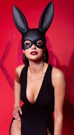 LEG AVENUE Double Trouble Black Gown -Lingerie And Swimwear Store LA 88017 47 PS2019VALENTINES BB