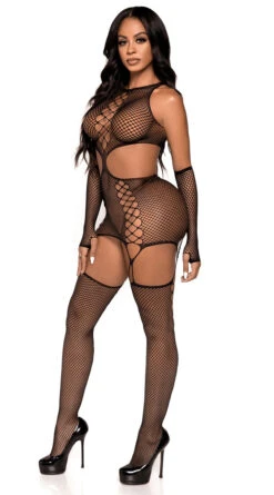 LEG AVENUE Wide Net Bodystocking Set -Lingerie And Swimwear Store LA 89303 04 001 2022APR47820