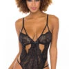 Constance Lace Teddy -Lingerie And Swimwear Store OL 52 11593 BK FRONT 2022MAY48546