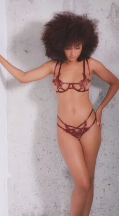 Falling For You Applique Bra Set -Lingerie And Swimwear Store OL 40 11446 ZFD ED2 HR 2020NOV25636