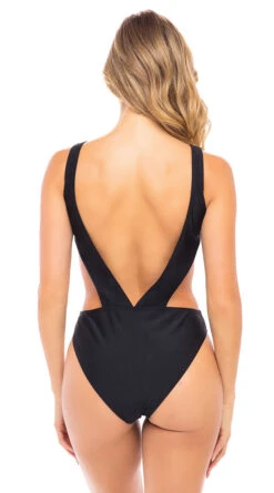 Capri Zipper One Piece -Lingerie And Swimwear Store OL 88 11247 BK BACK HR 2020JANSWIM18858