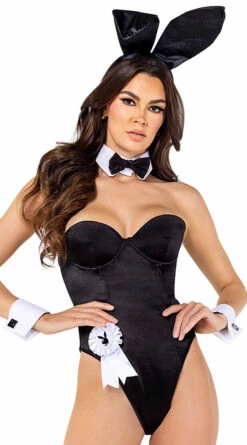 Playboy 6-Piece Bunny Costume Kit -Lingerie And Swimwear Store PB PB107 Blk 2021SEP40593