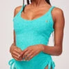 Playboy Riley Soft Tie Side Bodysuit -Lingerie And Swimwear Store PB PBL3012 teal F 3 Yandy PS07272022