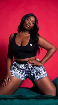 Playboy Plus Size Got It Covered Lounge Short Set 26 Playboy Plus Size Got It Covered Lounge Short Set -Lingerie And Swimwear Store PB PBL5016X BW 2 EDS YANDY 2021PBHOLIDAY