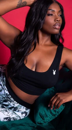 Playboy Plus Size Got It Covered Lounge Short Set 25 Playboy Plus Size Got It Covered Lounge Short Set -Lingerie And Swimwear Store PB PBL5016X BW 4 EDS YANDY 2021PBHOLIDAY