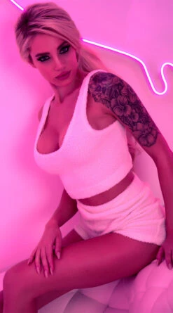 Roma Barely Awake Fuzzy Lounge Set -Lingerie And Swimwear Store RM LI412 3 2021VDAY