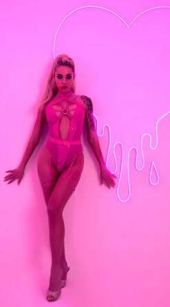 Roma Vinyl Vengeance Bodysuit -Lingerie And Swimwear Store RM LI435 4 2021VDAY