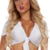 Skip A Grade Tied Crop Top 1 Skip A Grade Tied Crop Top -Lingerie And Swimwear Store SA B2520 white alt 3 L2012