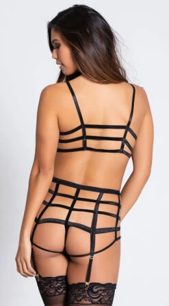 Midnight Fantasies Cage Bra Set 16 Midnight Fantasies Cage Bra Set -Lingerie And Swimwear Store ST 10740P BLACK 11 PS02132019 Edit