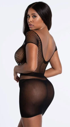 Flashing Lights Deep V Mini Dress 12 Flashing Lights Deep V Mini Dress -Lingerie And Swimwear Store XG LC 69 BLK9 YANDY PS10202021