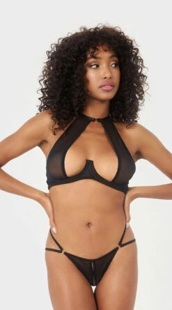 Yandy Arouse Me Open Cup Bra Set -Lingerie And Swimwear Store YD 11616Y BLACK 01 YANDY PS03312022