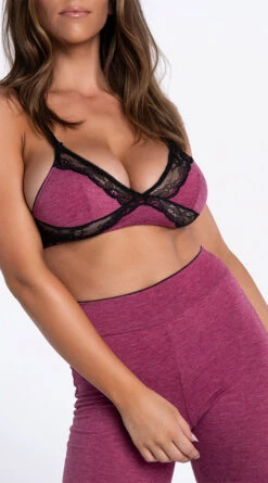 Yandy Why Knit Jogger Set -Lingerie And Swimwear Store YSM PL YA11219 WINE 19 YANDY PS07222021